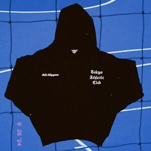 Human by Nature Mens Small Black Hoodie Box Fit Tokyo Athletic Club All NIppon